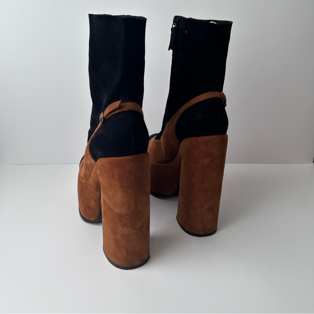 Casadei Black and Brown Platform Heels - Picture 2 of 3